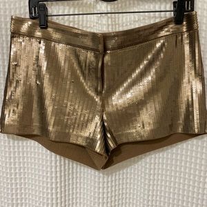 Bronze sequins shorts